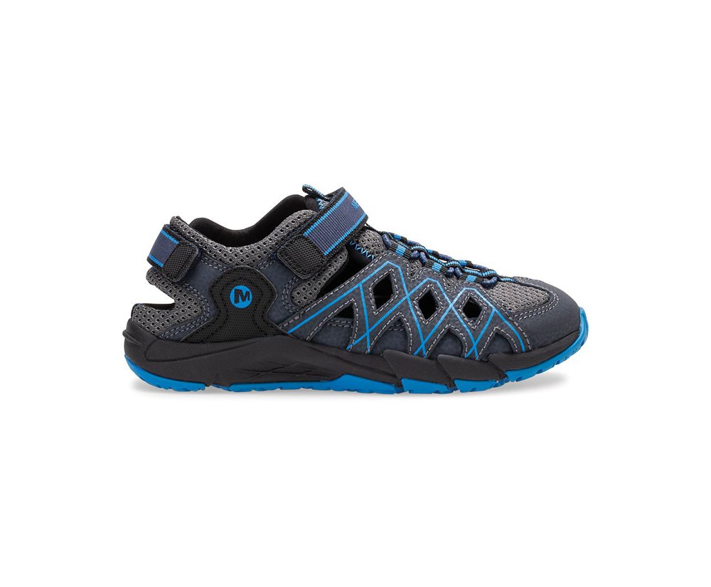 Buty Trekkingowe Merrell Dziecięce Granatowe - Hydro Moc Quench - 375281-DNG